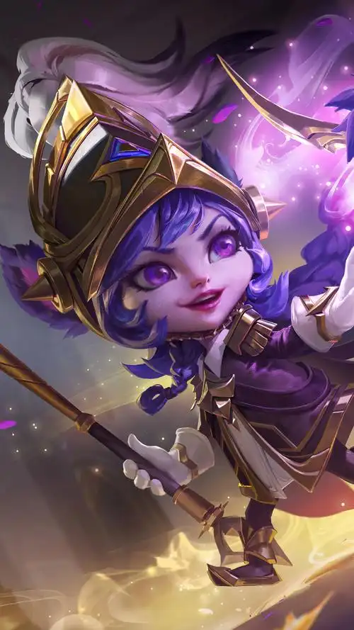 lol英雄联盟 仙灵女巫 璐璐 lulu 光耀之灵 手机壁纸