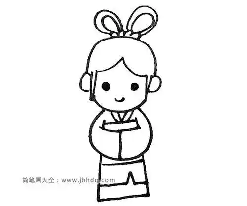 织女的梭子简笔画