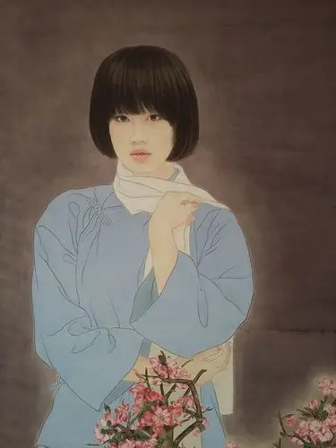 王鹏工笔人物画