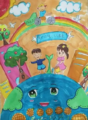 环保小卫士,保护环境,人人有责