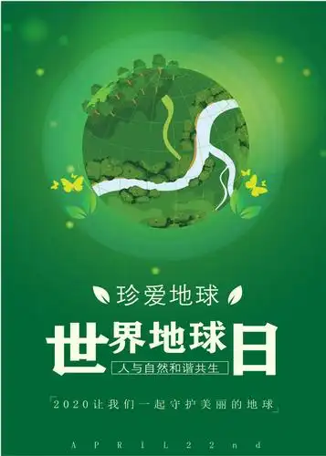 现代教育技术系《世界地球日》海报展
