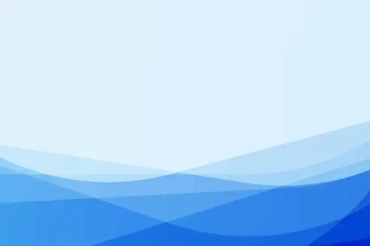 蓝色清爽简洁曲线ppt背景图片