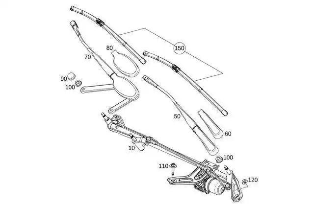解决方案3:重新固定雨刮器连接机构.