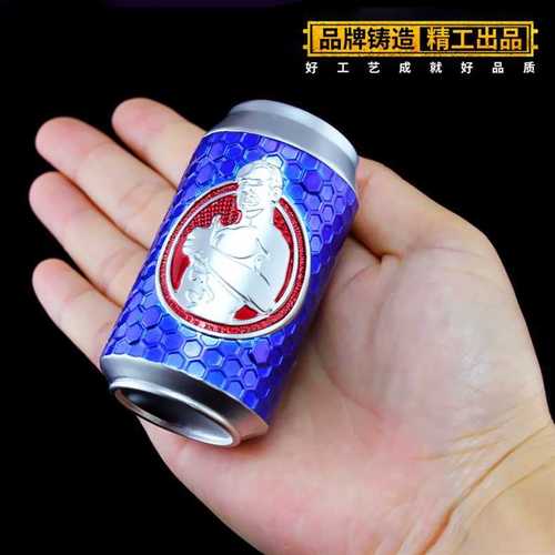 绝地求生周边吃鸡能量饮料合金模型玩具创意易拉罐钥匙扣饰品挂件