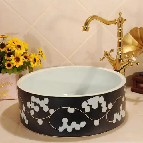 景德镇台上盆洗脸盆卫浴 时尚洗手盆陶瓷 欧式风格
