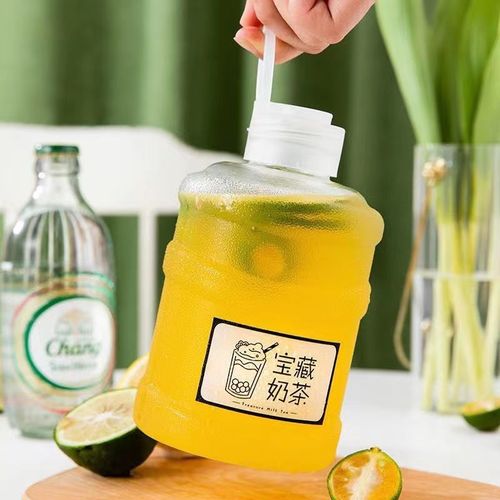 网红mini迷你宝藏奶茶桶水桶装奶茶杯子一次性塑料饮料瓶奶茶瓶