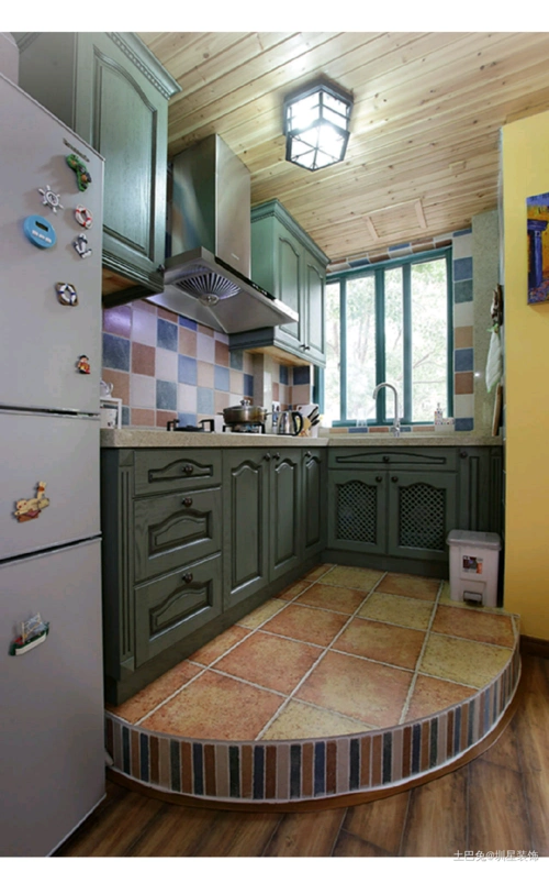 风格假日餐厅厨房地中海68m05二居设计图片赏析--土巴兔装修效果图