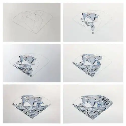 日本大触用铅笔手绘了一个钻石,网友:这是照片吧?