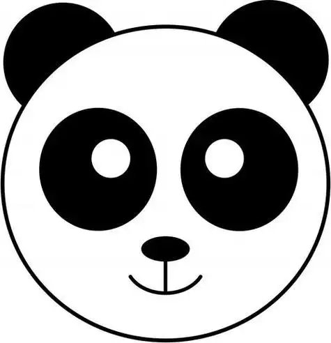 熊猫的头怎么画简笔画
