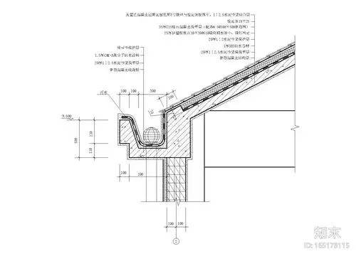 4套坡屋面建筑节点详图设计施工图下载