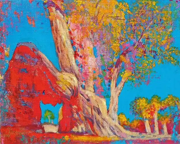 然而,库尔班江的绘画创作和学习艺术的过程,始终凸显着强烈的个性特征