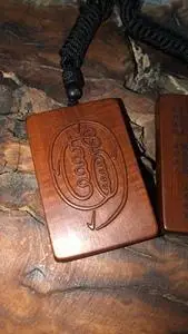 天然雷击枣木金光篆吊坠车挂件金光篆汽车挂饰