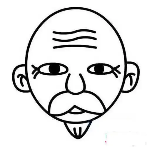 老爷爷简笔画怎么画老人的简笔画头像图片重阳节简笔画老爷爷重阳节简