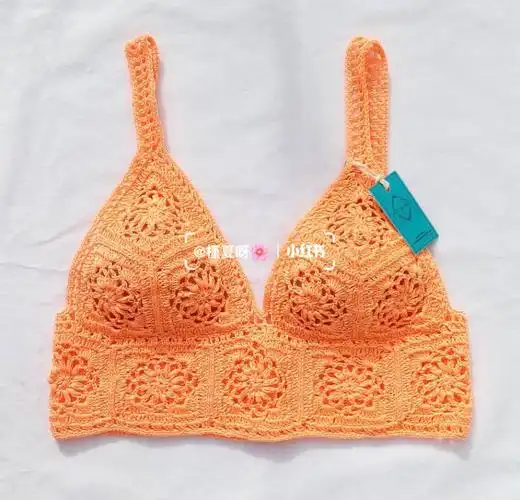 钩针手工编织祖母方格背心3款