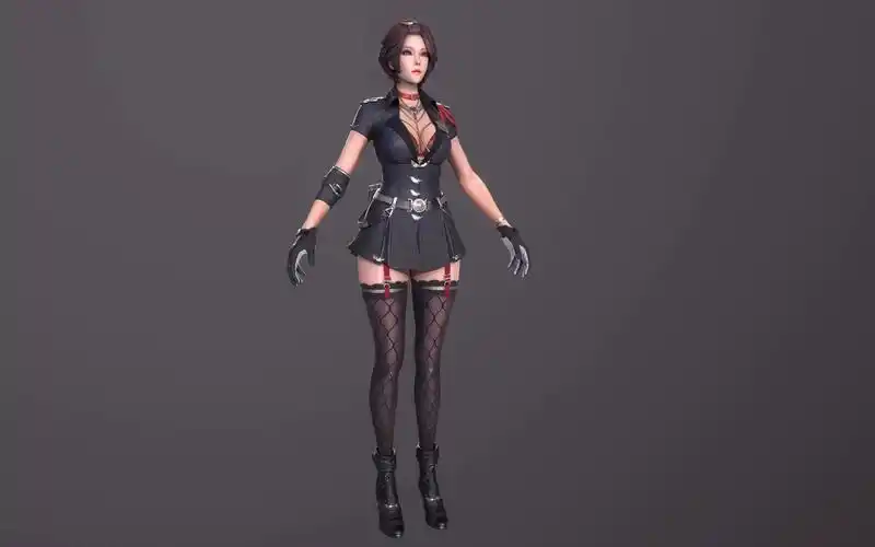 cfhd[模型预览]这是你心中的老婆嘛~cfhd灵狐者保卫者高清重制