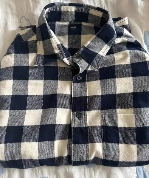 优衣库法兰绒衬衫降价了!_什么值得买