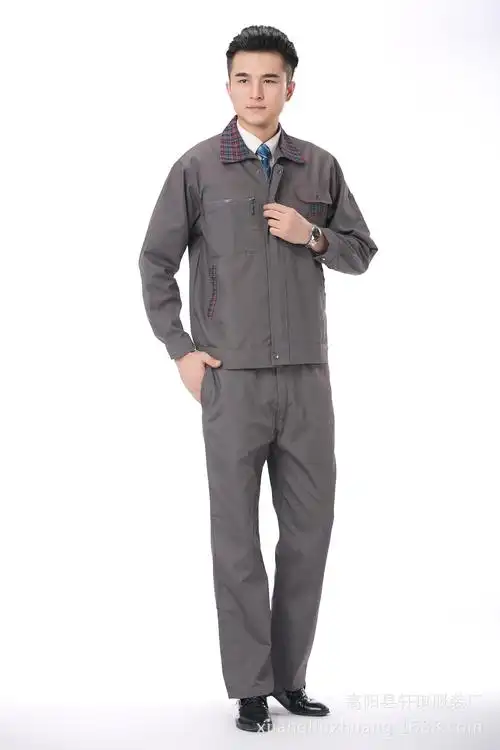 四季长袖工作服套装男汽修工装工程工地装修劳保服厂家定制批发