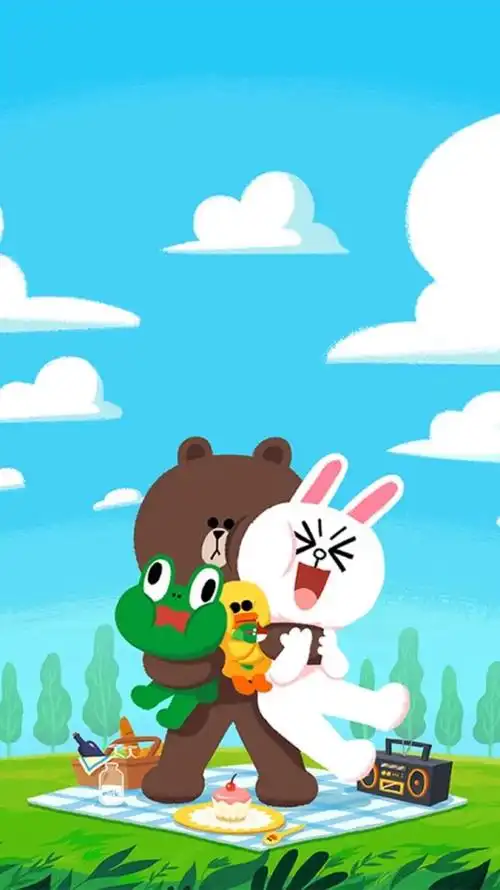 line friends 布朗熊 可妮兔