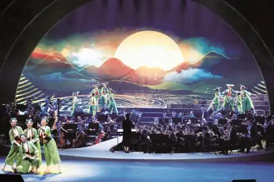 《玛瑙河畔》演出现场.