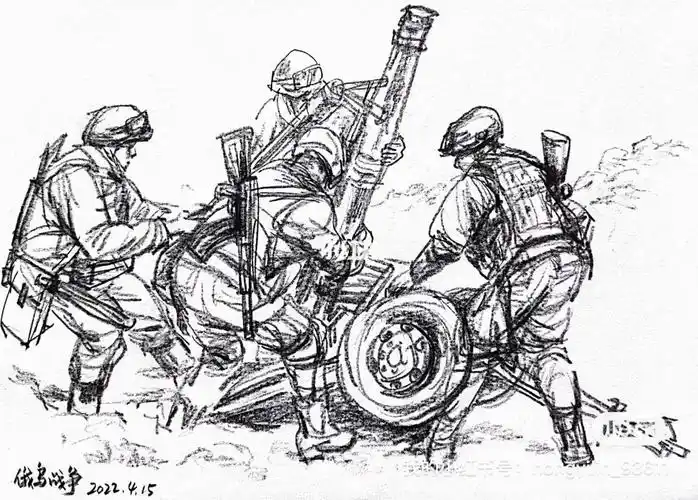战争2022速写创作