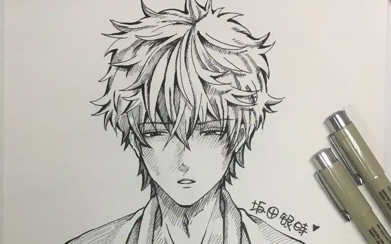 5分钟的排线 不想上色就素描啊!_哔哩哔哩_bilibili