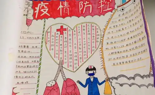 余干三小暑期疫情防控手抄报