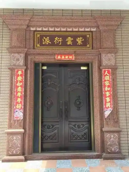 自建别墅石材大门的设计案例及风水讲究_农村