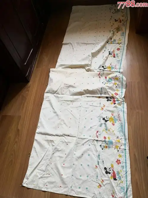 老式纯棉布窗帘