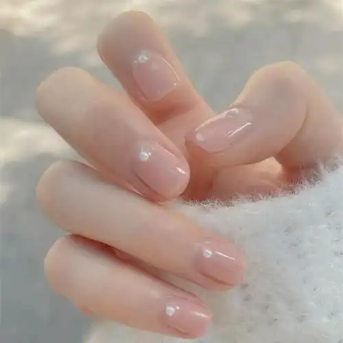 海豚湾美甲馆的优惠券大全—网红2021穿戴假指甲贴片美甲成品短款可