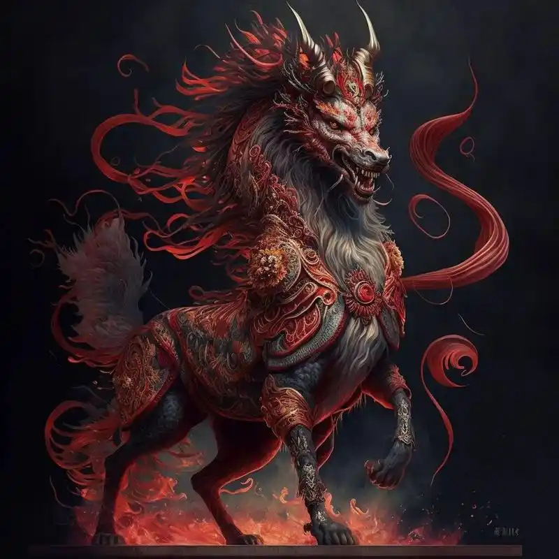 神兽火麒麟 我也俗一下做做神兽—火麒麟,和我名字很配,我qq也叫