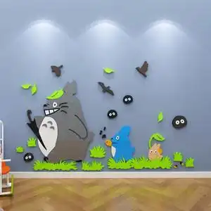 龙猫墙贴纸卡通动漫儿童房间墙面装饰品布置卧室床头创意壁画宝宝