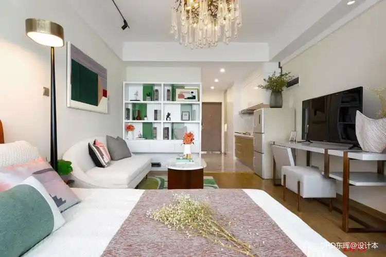 中交·中央公园a户型公寓样板间样板间现代简约家装装修案例效果图