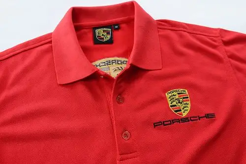 夏季新款男士短袖保时捷t恤 运动休闲po