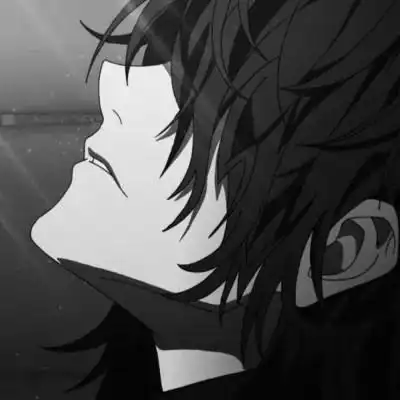 黑白男生头像动漫高冷图片