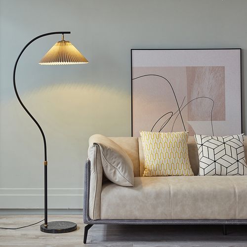 客厅落地灯现代简约卧室床头头灯钓鱼轻奢可调高度落地灯