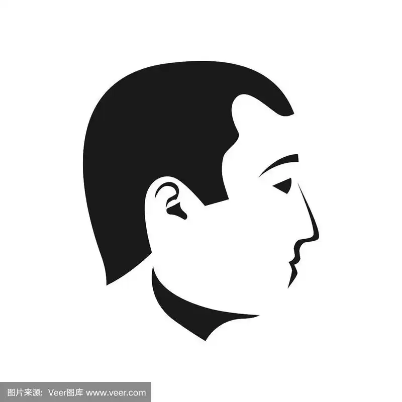 似人脸,男人,侧面像,绘画插图,新的