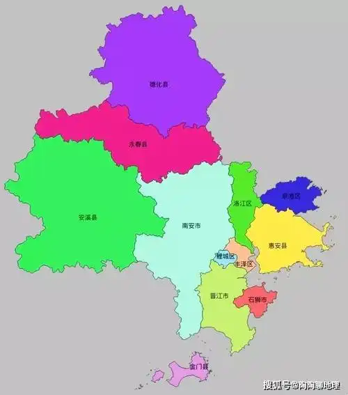 泉州市建成区排名,最大是晋江市,最小是永春县,你觉得呢?