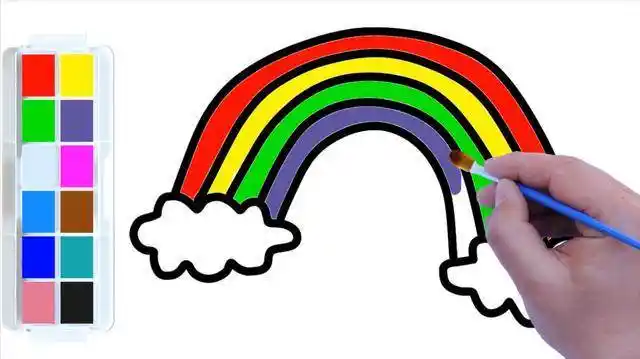 彩虹简笔画怎么画彩虹儿童画怎么画彩虹简笔画画法