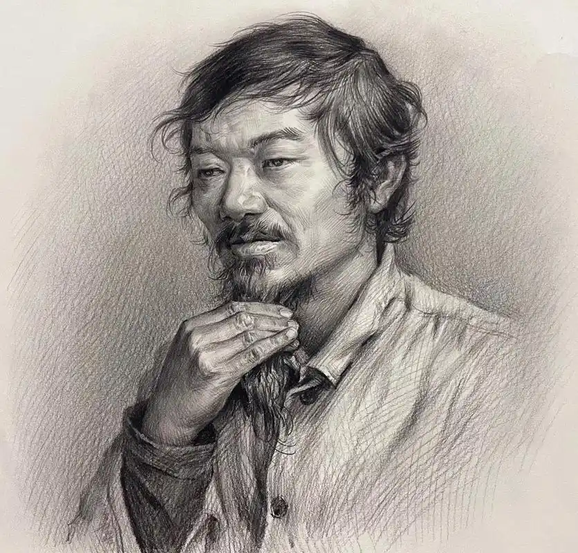 素描头像.#创作灵感#创作人计划 #河南美术联考 #美术生  - 抖音