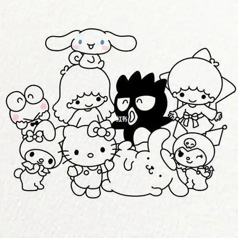 简笔画|三丽鸥附过程简笔画绘画ipad凯蒂猫怎么样三丽鸥