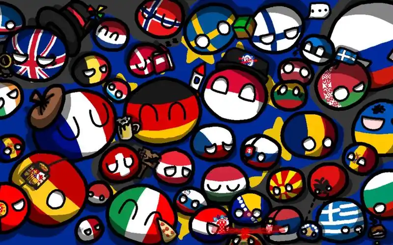 【波兰球】所有欧洲国家-绘画过程