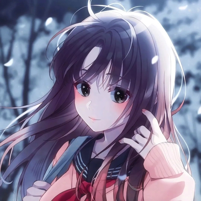 唯美动漫女生头像|人生可以受一点风浪