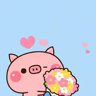 蠢萌蠢萌的小猪猪微信头像图片