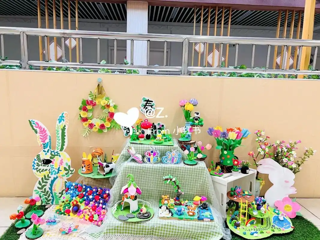 幼儿园环创——春天立体作品展     幼儿园环创——春天立体作品展