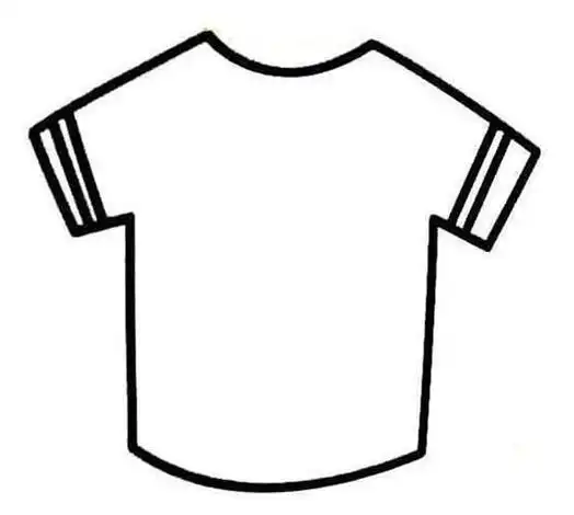 t恤简笔画四张短袖t恤简笔画的简笔画画法t恤的画法简笔画步骤运动t恤