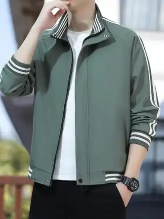 nasalike男士外套2024年新款春秋季韩版潮流帅气春款立领夹克男装休闲