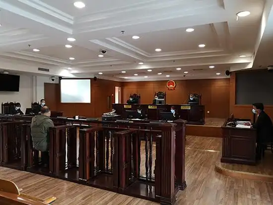 庭审现场(金山法院供图)