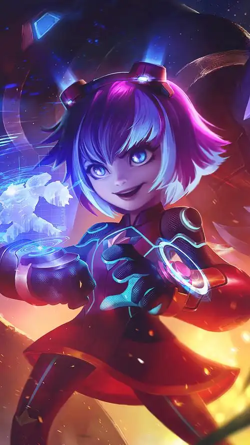 lol英雄联盟 黑暗之女 安妮 annie 银河魔装机神 手机壁纸