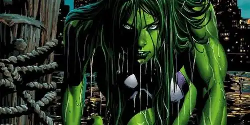 女浩克(she-hulk)女浩克(she-hulk)又称女绿巨人,变身前身高5英尺10