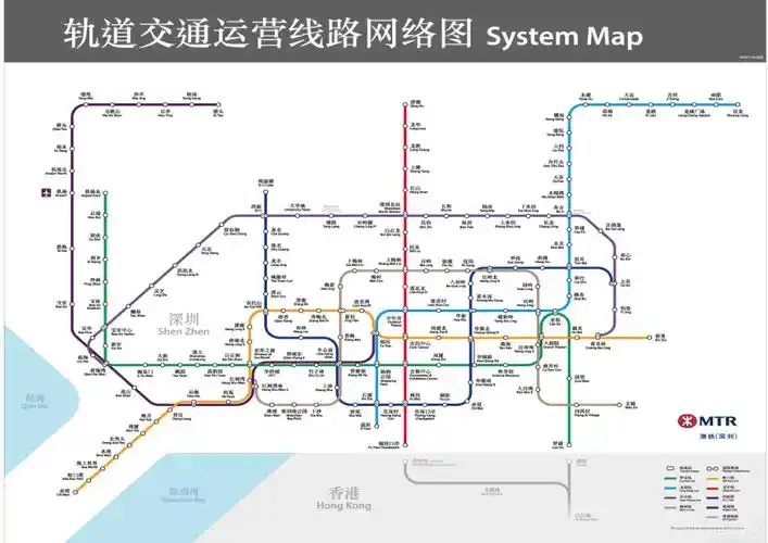 深圳地铁线路图